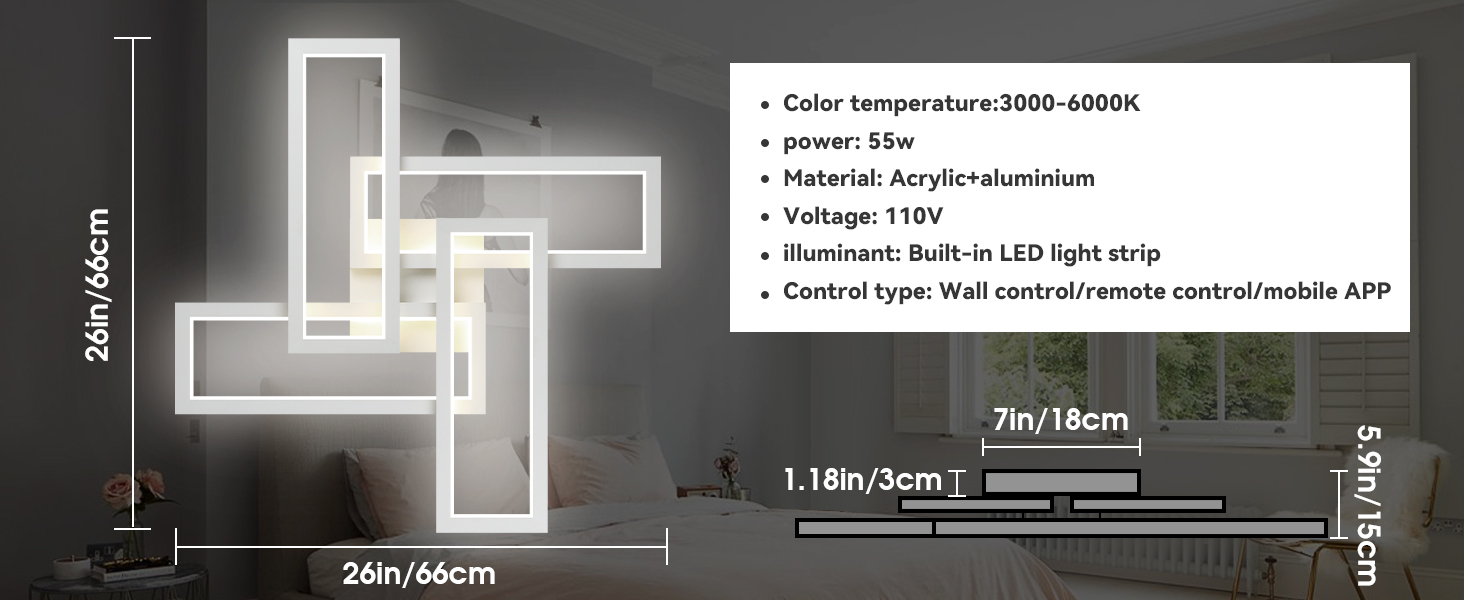 Modern ceiling light