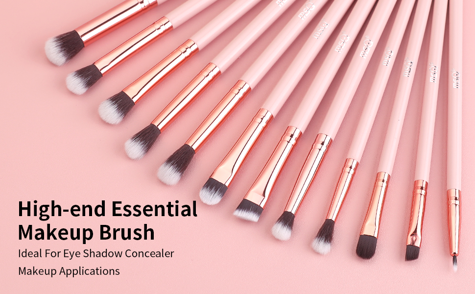 MSQ Eye Makeup Brushes 12pcs Eyeshadow Makeup Brushes Set with Soft