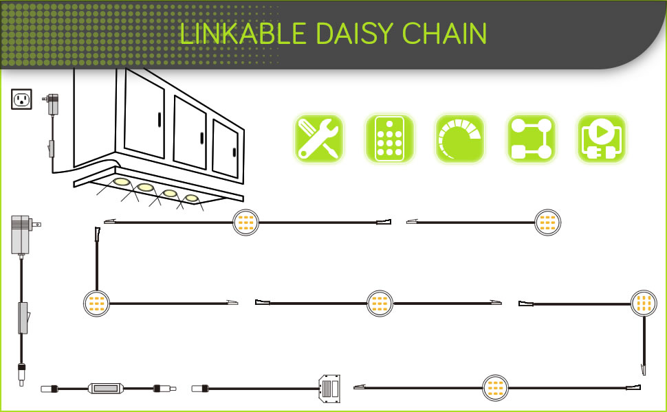 under cabinet counter display closet shelf accent puck lighting kit dimmable remote