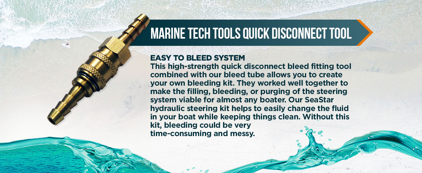 Marine Tech Tools Quick Disconnect Tool, Seastar Bleed Fitting Tool, Seastar