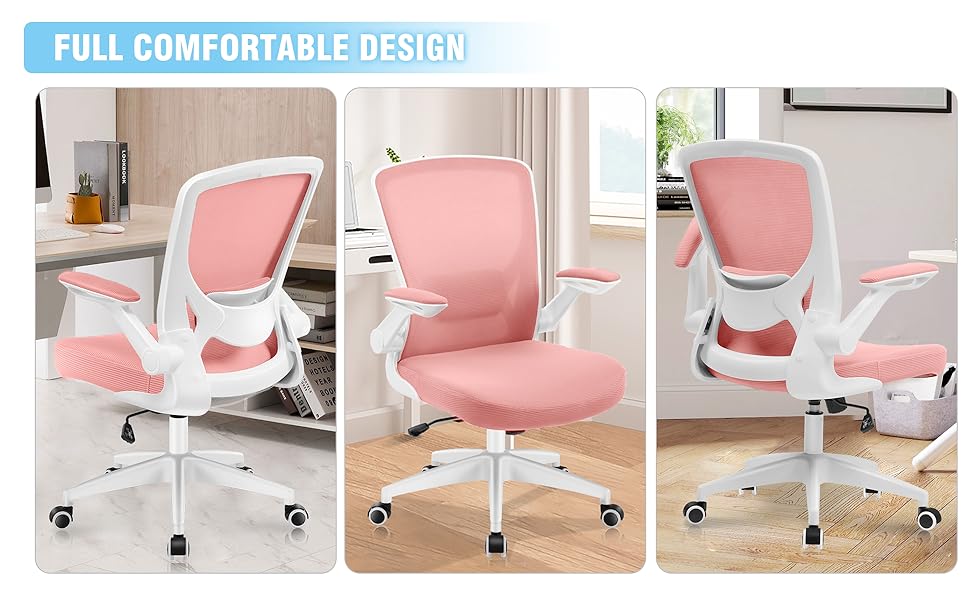 Ergonomic Office Chair, KERDOM Breathable Mesh Desk Chair, Lumbar Support Computer Chair with