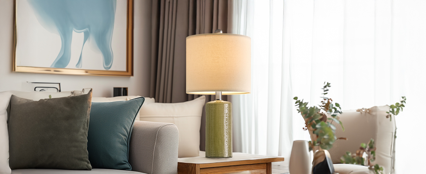 green table lamp
