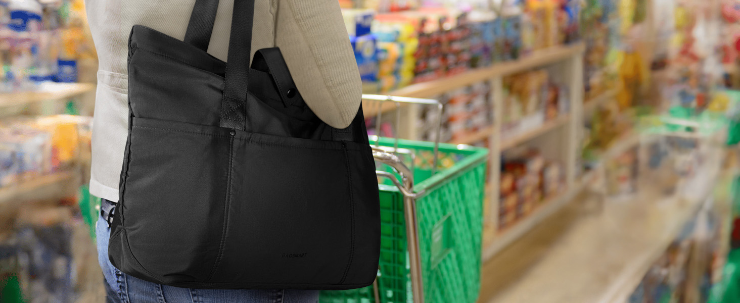 black tote bag