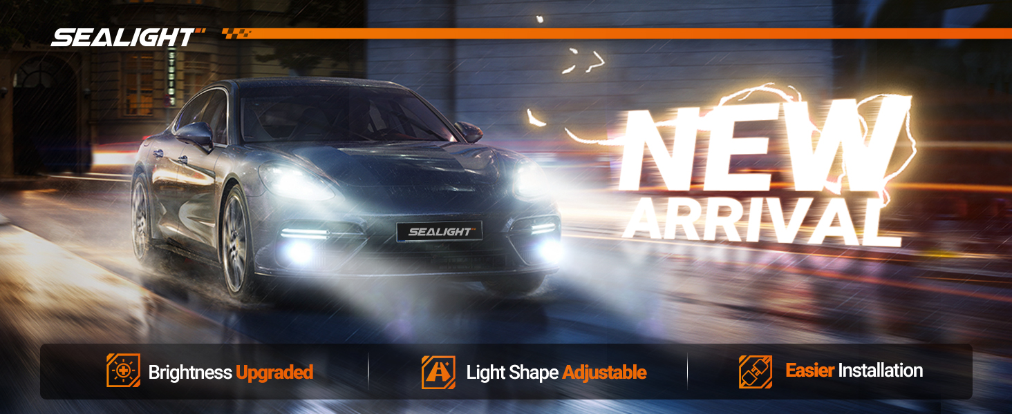 SEALIGHT Newest H13 Fog Bulb, H13 Powersports Bulbs for Off