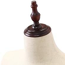 Amazon.co.jp: iimono117 トルソー 男性用 可動 アーム付き 木製