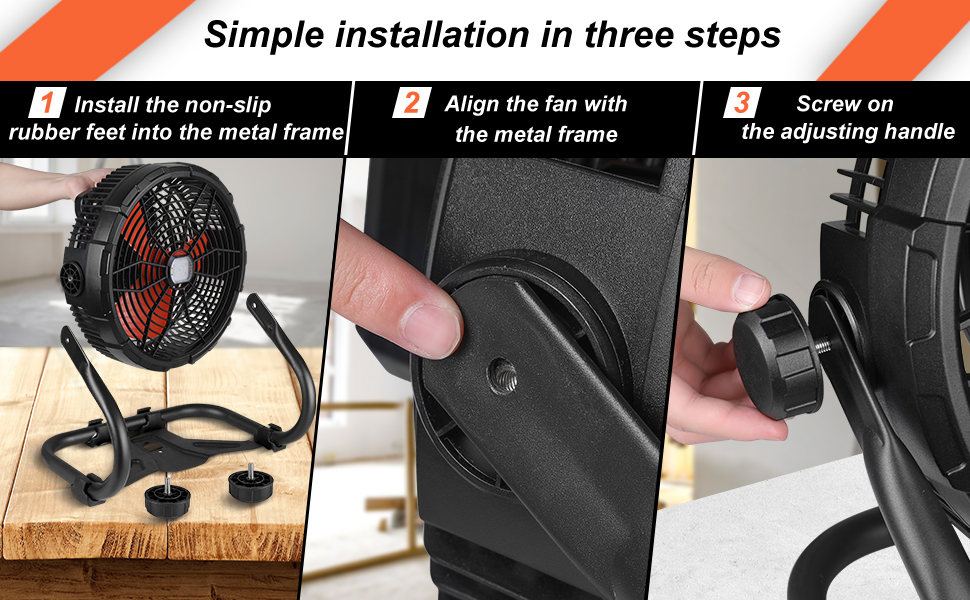 simple installation in three steps