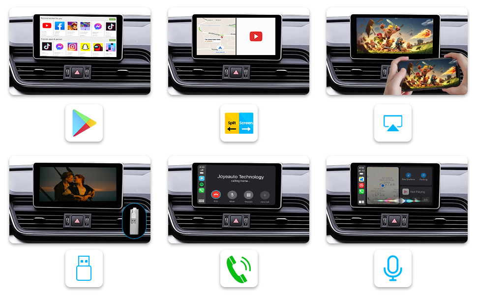 MMB 3rd CarPlay Wireless Adapter Multimedia Video Box,CarPlay Ai Box