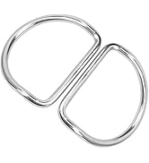 2Pcs Diving D Rings Bent d-Ring Diving Upward Bend Lightweight and Portable Stainless Steel Strai...