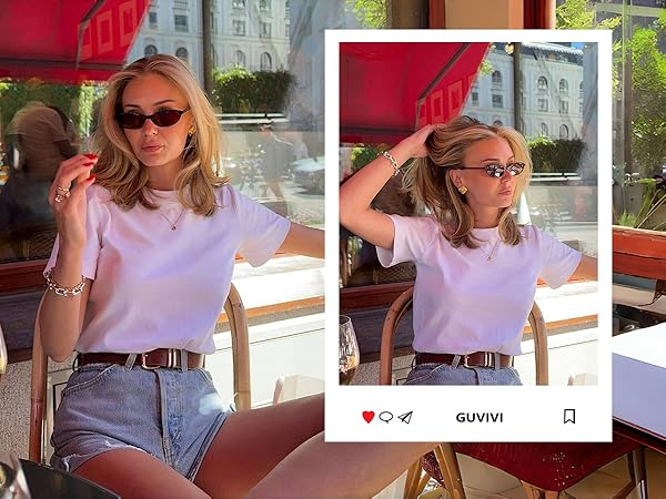 90s retro oval sunglasses for women