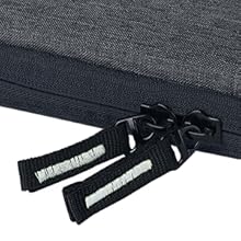 Gizga Essentials 13.3 Inch Laptop Sleeve Case Cover Pouch Bag with Handle & Front Pocket| Slim & Water-Resistant Nylon Fabric with Shockproof Foam Padding, Soft Lining & Premium Zipper Closure (Grey) 63 DURABLE ZIPPER CLOSURE FOR SECURE STORAGE