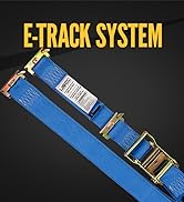 us cargo control heavy duty e-track ratchet straps 2 inch x 20 foot fixed end spring e-fittings