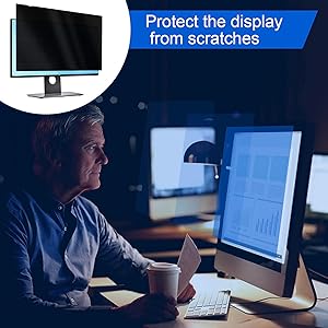 Computer Privacy Screen Filter 22 Inches for Widescreen Computer Monitor
