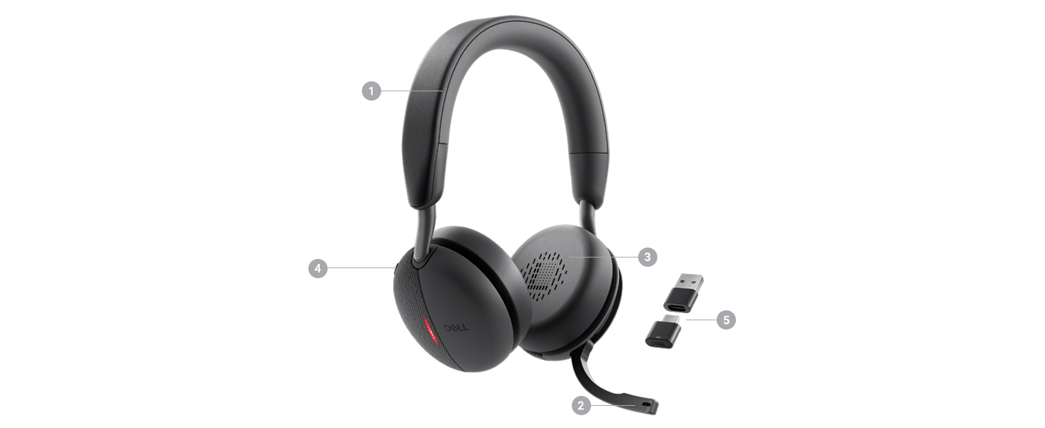 B0CVHHW2NP - Dell Pro Wireless ANC Headset - WL5024