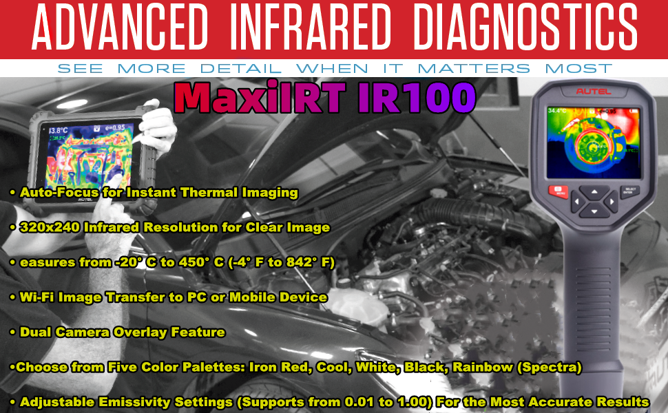 Autel MaxiIRT IR100 Thermal Imaging Camera AutoFocus for
