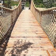 Ganggend Hemp Rope Net (4ftx8ft) Heavy Duty Natural Jute Rope Net ...