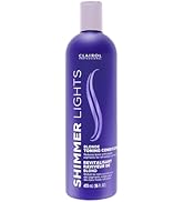 Clairol Professional Shimmer Lights Purple Shampoo & Conditioner | Neutralizes Brass & Yellow Ton...