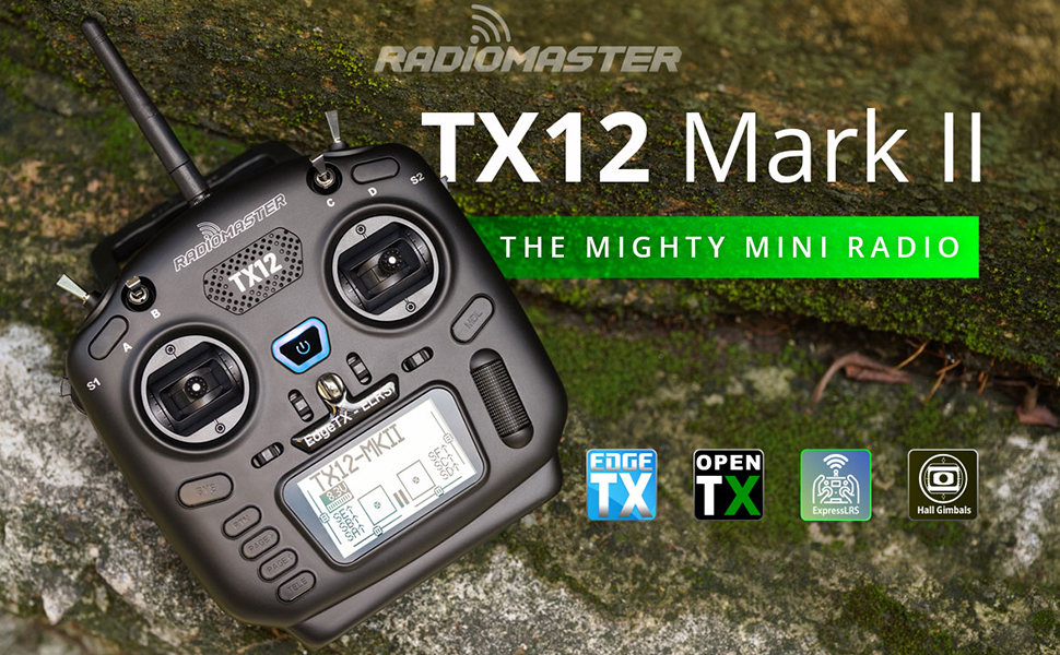 New RadioMaster TX12 MKII ELRS EdgeTX Multi-Module TX V2 Mode 2(ELRS)