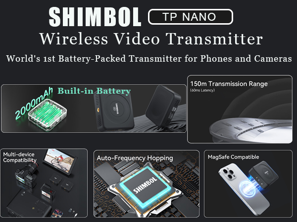 Amazon.com: SHIMBOL TP Nano Wireless Video Transmission