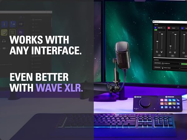 Elgato Wave DX - Dynamic XLR Microphone, Cardioid pattern, Noise