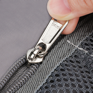 mesh bag with zippers