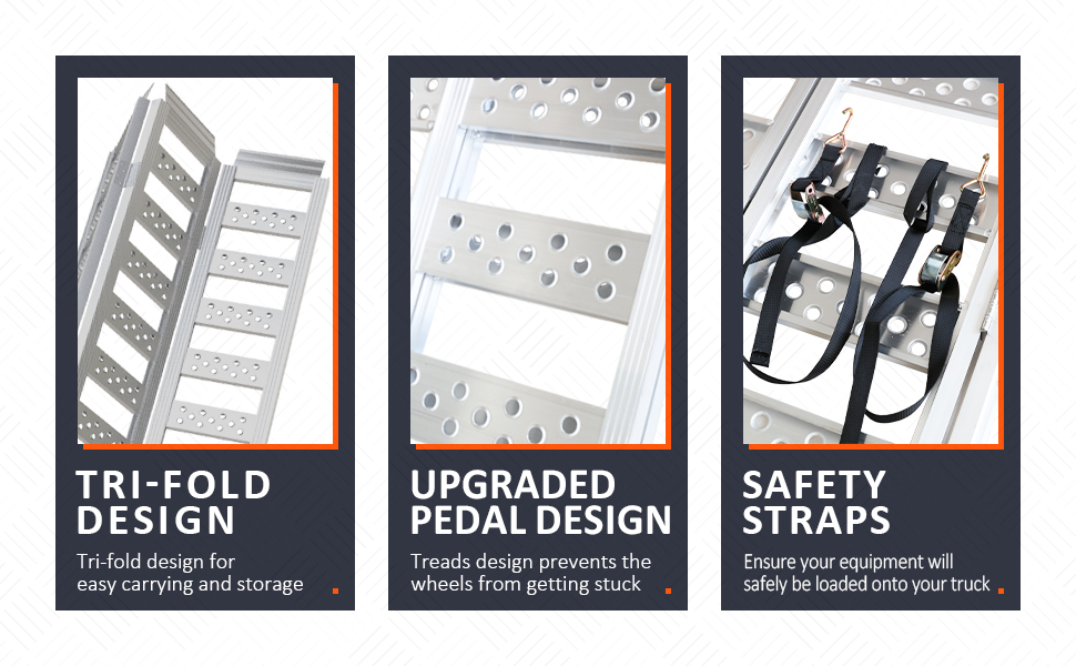 Tri-Fold Ramp with Treads
