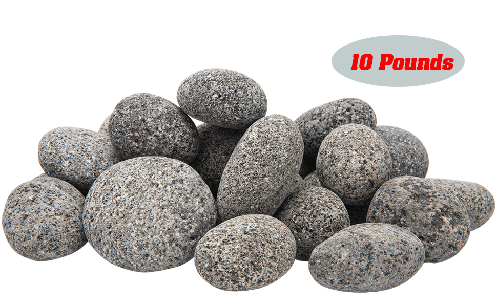 Natural lava rocks stone resists extreme temperatures without chipping.