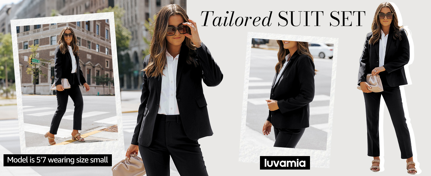 blazer and pant suit set