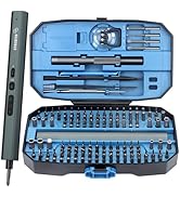STREBITO Mini Electric Screwdriver Set 155 in 1 Small Electric Screwdriver Cordless, 140 S2 Magne...
