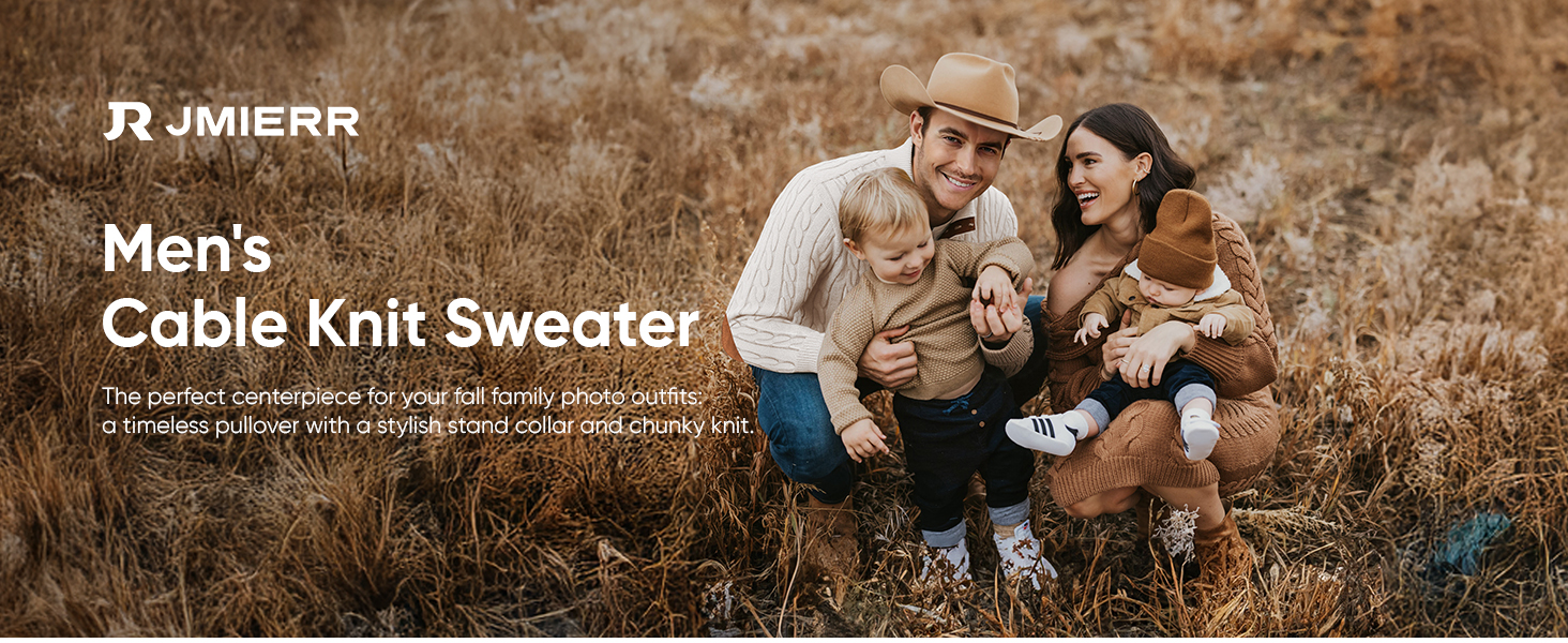 Festive sweater with suede details - perfect for holiday photos