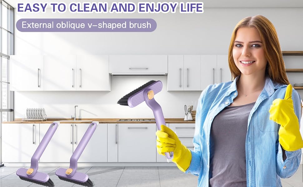 easy cleaning 360 degree home furniture sofa desk cleaning brush external oblique v shape