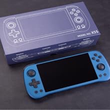 X55 Handheld 16G+256G Retro Arcade Handheld Game Console Built-in 30,000 Games, JELOS System & RK3566 CPU, 5.5-Inch Portable Video Gaming Console for Kids Adults - Blue 21 Package