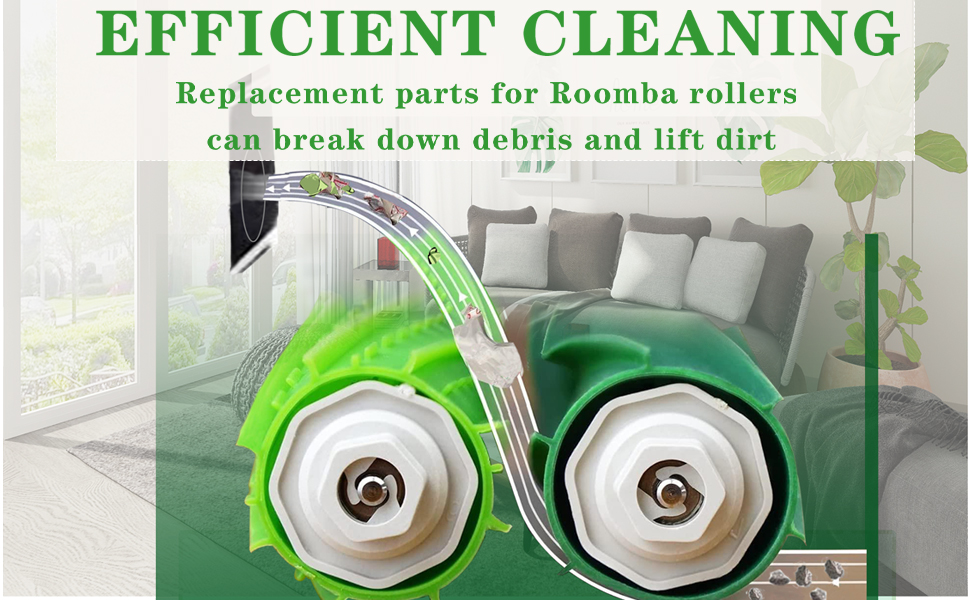 Replacement Parts Rollers Brushes Compatible for iRobot