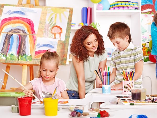 KINLINK Thick Watercolor Paper Bulk140lb/300g Hot Press water color Paper for Kids Drawing Paper