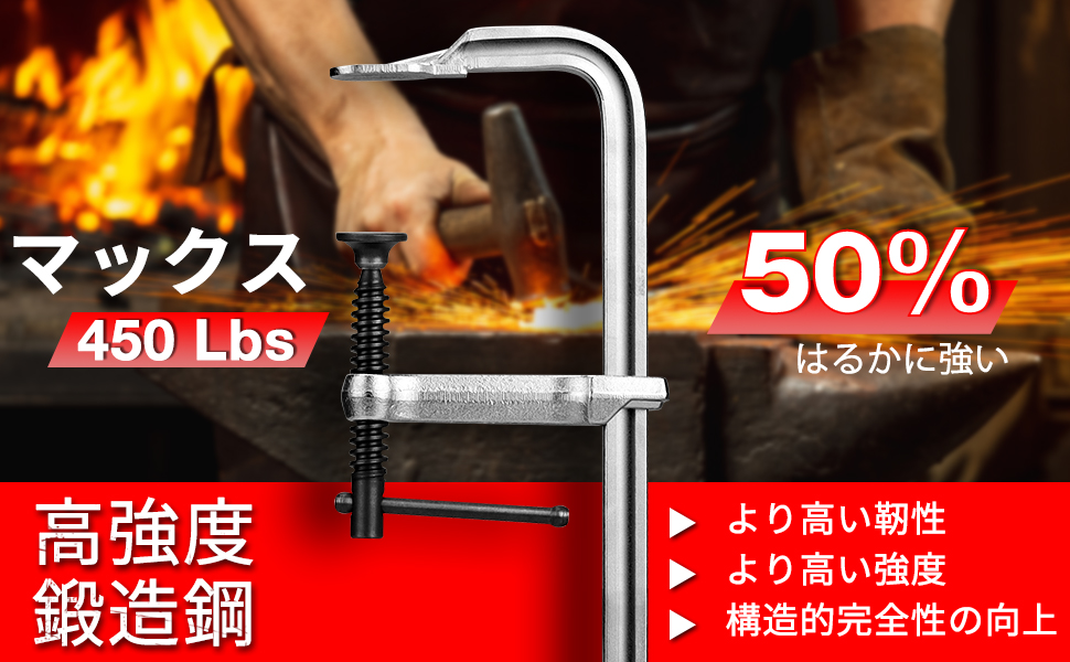 Amazon | SHALL Fクランプ クランプ 軽量ドロップ鍛造スチール