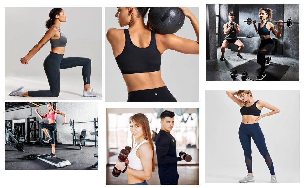 zipper sports bra high impact