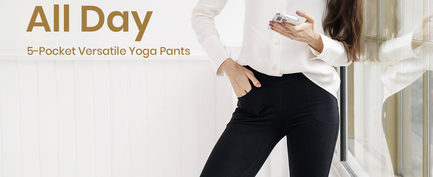 bootcut yoga pants with pockets