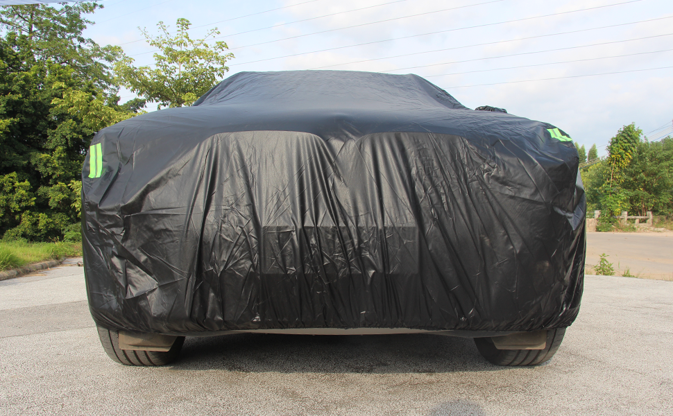 BOSEA Car Cover Waterproof All Weather Black Super Durable