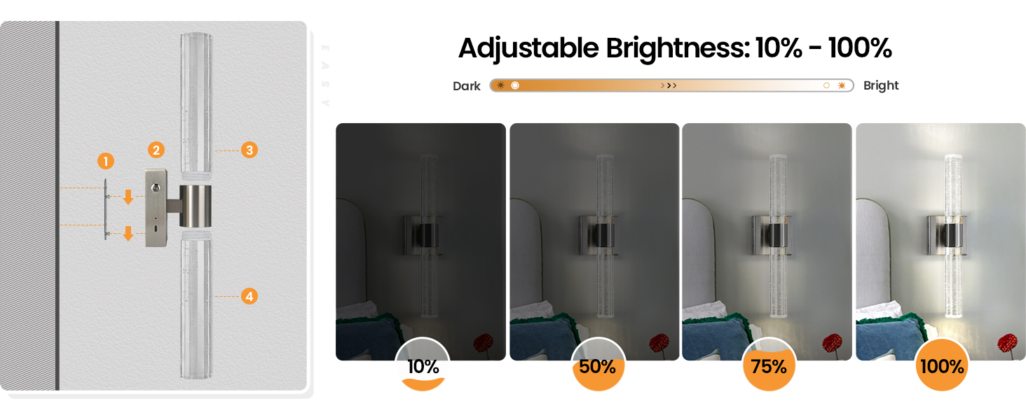 rechargeable wall sconce