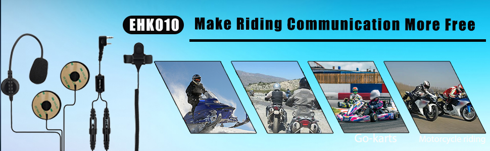 Walkie Talkie Earpiece Makes Riding Communication More Free