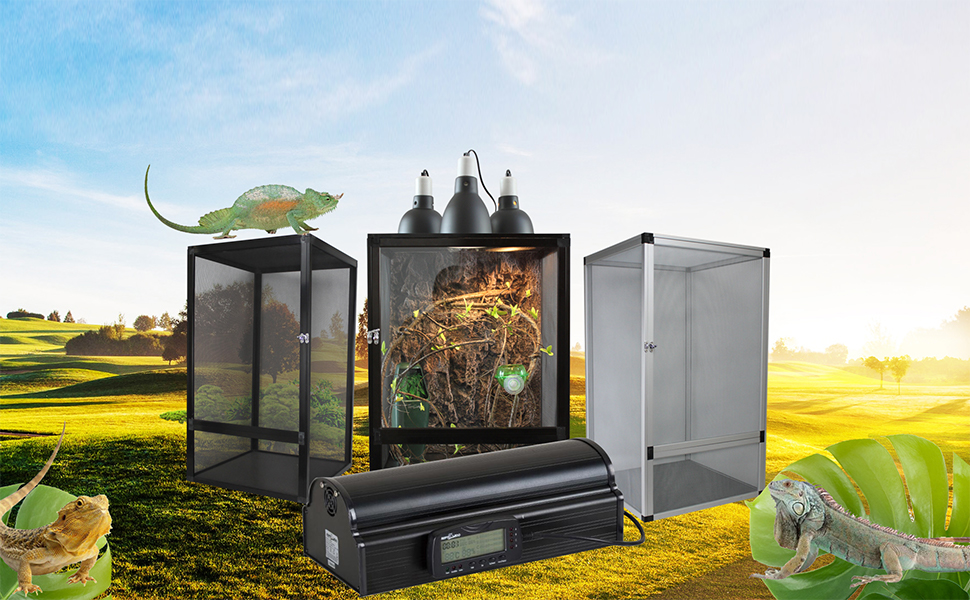 爬虫類飼育ゲージ Amazon | Howorr アクリル 爬虫類ケージ 飼育容器、トカゲ