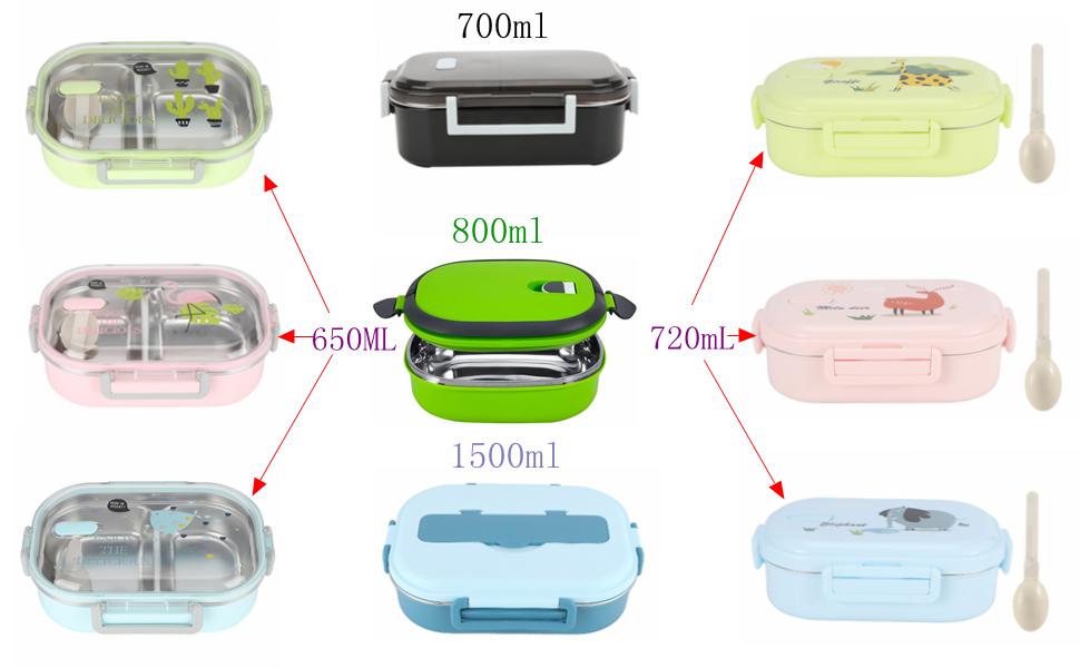 Kuuleyn Thermal Lunch Box, Lunch Containers for Hot Food, Stackable