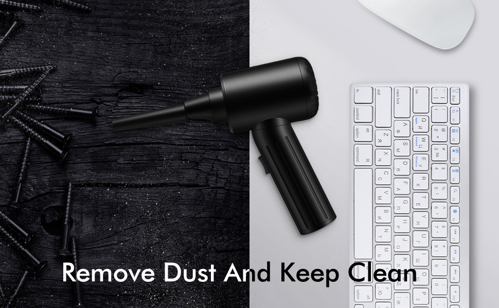 REESIBI Cordless Electric Air Duster, 3Gear to 90000 RPM