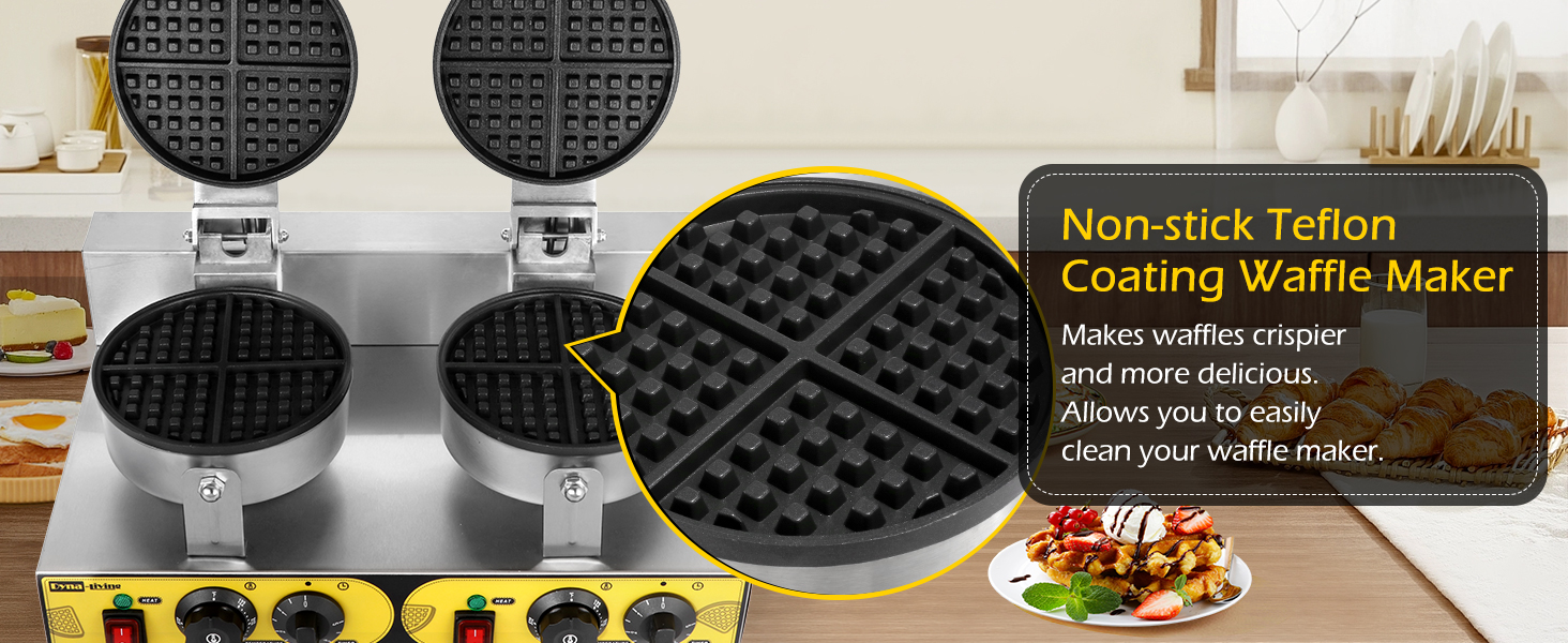 professional commercial waffle maker