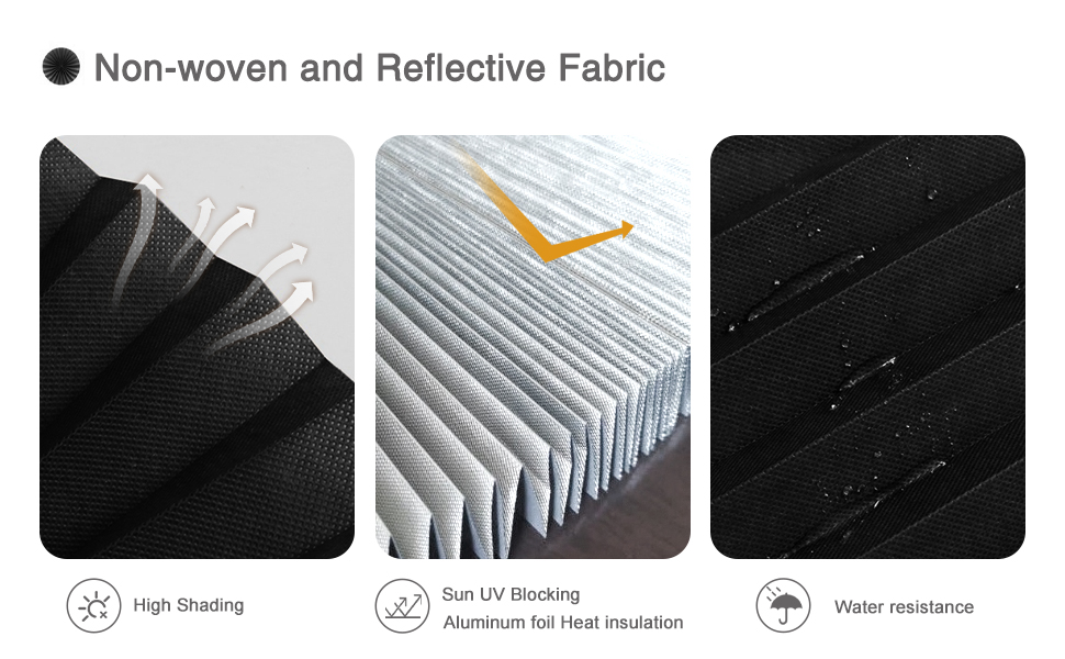 Ardorlove Temporary Blackout Blinds Nonwoven Selfadhesive No Drilling