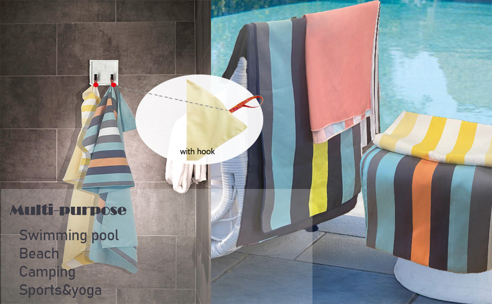 Bucephalus Beach Towel Sandproof, 30''x60'' Quick Drying