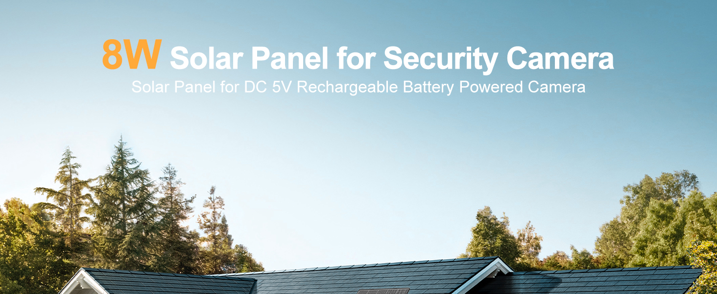 Solar Panel for Security Camera