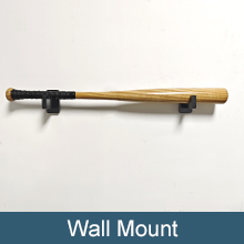 baseball bat wall mount display rack baseball holder Horizontal 01