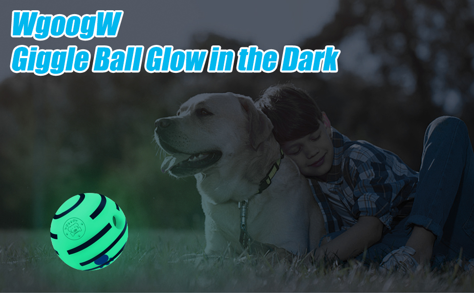 Pet Supplies WgoogW Giggle Ball for Dogs, Interactive Glow Ball Dog