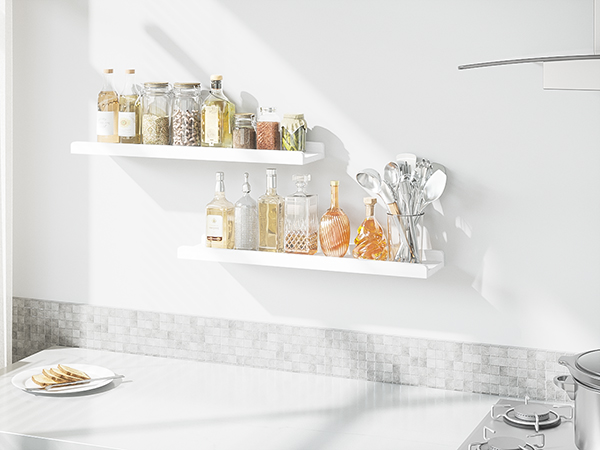 置物 m Amazon.com: Love-KANKEI Floating Shelves Wall Mounted Set of