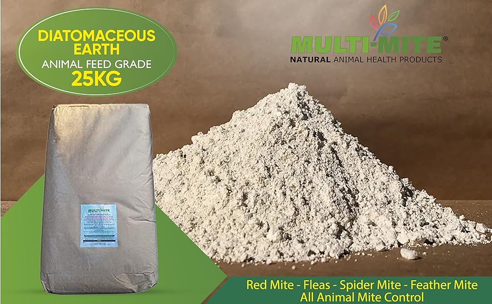 MultiMite® DIATOMACEOUS EARTH 25KG DIATOMACEOUS EARTH Feed Grade DE